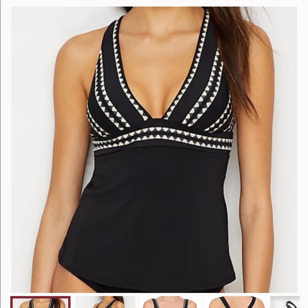 Robin Piccone Black Tankini Swimsuit